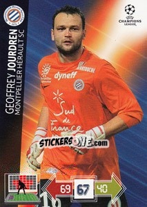 Sticker Geoffrey Jourdren - UEFA Champions League 2012-2013. Adrenalyn XL - Panini