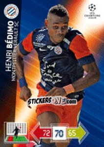Sticker Henri Bédimo - UEFA Champions League 2012-2013. Adrenalyn XL n. 164 - Panini