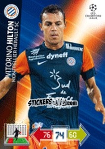 Sticker Vitorino Hilton - UEFA Champions League 2012-2013. Adrenalyn XL n. 165 - Panini