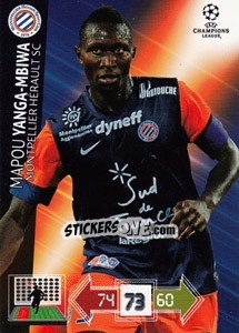 Sticker Mapou Yanga-Mbiwa - UEFA Champions League 2012-2013. Adrenalyn XL - Panini