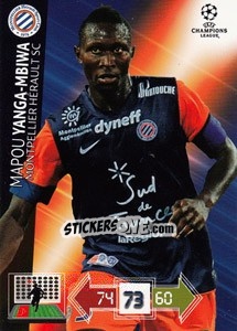 Sticker Mapou Yanga-Mbiwa - UEFA Champions League 2012-2013. Adrenalyn XL n. 166 - Panini