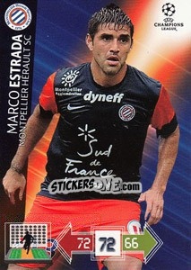 Sticker Marco Estrada - UEFA Champions League 2012-2013. Adrenalyn XL n. 167 - Panini