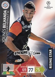 Sticker Younès Belhanda - UEFA Champions League 2012-2013. Adrenalyn XL n. 169 - Panini