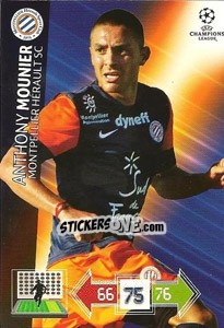 Sticker Anthony Mounier - UEFA Champions League 2012-2013. Adrenalyn XL n. 170 - Panini