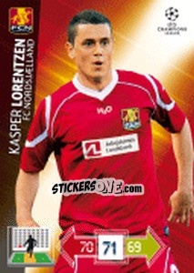 Sticker Kasper Lorentzen - UEFA Champions League 2012-2013. Adrenalyn XL n. 177 - Panini