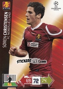 Sticker Søren Christensen - UEFA Champions League 2012-2013. Adrenalyn XL n. 180 - Panini