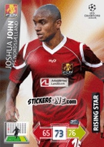 Sticker Joshua John - UEFA Champions League 2012-2013. Adrenalyn XL - Panini