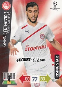 Sticker Giannis Fetfatzidis - UEFA Champions League 2012-2013. Adrenalyn XL n. 189 - Panini