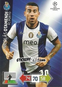Sticker Nicolás Otamendi - UEFA Champions League 2012-2013. Adrenalyn XL n. 195 - Panini