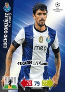 Cromo Lucho González - UEFA Champions League 2012-2013. Adrenalyn XL - Panini