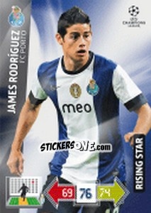 Sticker James Rodríguez - UEFA Champions League 2012-2013. Adrenalyn XL n. 200 - Panini
