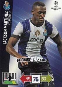 Sticker Jackson Martínez - UEFA Champions League 2012-2013. Adrenalyn XL n. 203 - Panini