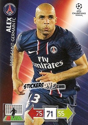 Sticker Alex - UEFA Champions League 2012-2013. Adrenalyn XL n. 207 - Panini