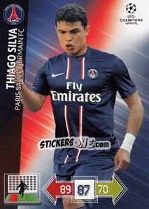 Cromo Thiago Silva - UEFA Champions League 2012-2013. Adrenalyn XL - Panini