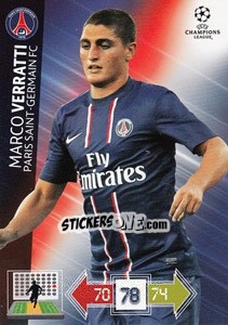 Sticker Marco Verratti - UEFA Champions League 2012-2013. Adrenalyn XL - Panini