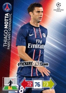Sticker Thiago Motta - UEFA Champions League 2012-2013. Adrenalyn XL n. 210 - Panini