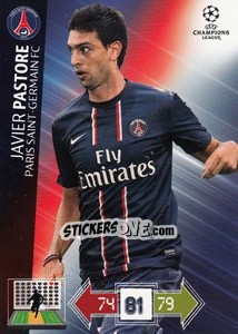Sticker Javier Pastore - UEFA Champions League 2012-2013. Adrenalyn XL n. 213 - Panini