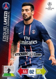 Cromo Ezequiel Lavezzi - UEFA Champions League 2012-2013. Adrenalyn XL - Panini