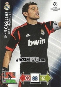 Sticker Iker Casillas - UEFA Champions League 2012-2013. Adrenalyn XL n. 217 - Panini