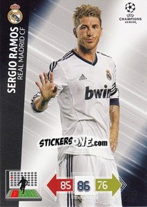 Sticker Sergio Ramos - UEFA Champions League 2012-2013. Adrenalyn XL n. 218 - Panini