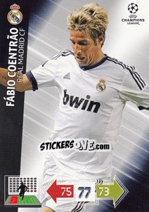 Sticker Fábio Coentrão - UEFA Champions League 2012-2013. Adrenalyn XL - Panini
