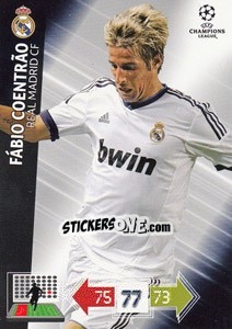 Figurina Fábio Coentrão - UEFA Champions League 2012-2013. Adrenalyn XL - Panini