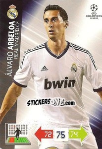 Sticker Álvaro Arbeloa - UEFA Champions League 2012-2013. Adrenalyn XL - Panini
