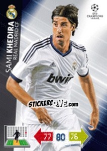 Sticker Sami Khedira - UEFA Champions League 2012-2013. Adrenalyn XL n. 224 - Panini