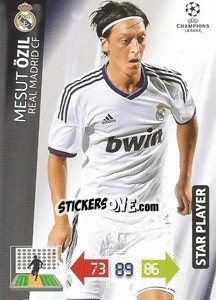 Figurina Mesut Özil - UEFA Champions League 2012-2013. Adrenalyn XL - Panini