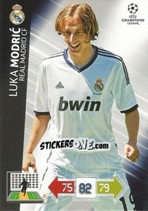 Sticker Luka Modric - UEFA Champions League 2012-2013. Adrenalyn XL n. 229 - Panini