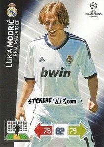 Cromo Luka Modric - UEFA Champions League 2012-2013. Adrenalyn XL - Panini