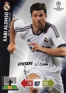 Sticker Xabi Alonso - UEFA Champions League 2012-2013. Adrenalyn XL n. 231 - Panini