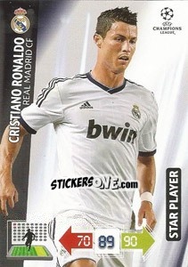 Figurina Cristiano Ronaldo - UEFA Champions League 2012-2013. Adrenalyn XL - Panini