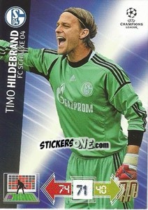 Cromo Timo Hildebrand - UEFA Champions League 2012-2013. Adrenalyn XL n. 235 - Panini