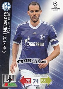 Sticker Christoph Metzelder - UEFA Champions League 2012-2013. Adrenalyn XL - Panini