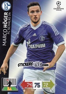 Sticker Marco Höger - UEFA Champions League 2012-2013. Adrenalyn XL n. 242 - Panini