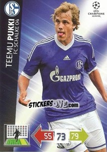 Sticker Teemu Pukki - UEFA Champions League 2012-2013. Adrenalyn XL n. 244 - Panini