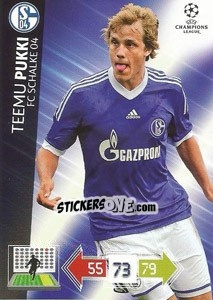 Cromo Teemu Pukki - UEFA Champions League 2012-2013. Adrenalyn XL - Panini