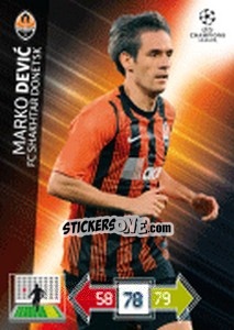 Sticker Marko Devic - UEFA Champions League 2012-2013. Adrenalyn XL n. 254 - Panini