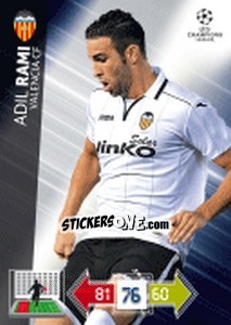 Sticker Adil Rami - UEFA Champions League 2012-2013. Adrenalyn XL n. 257 - Panini
