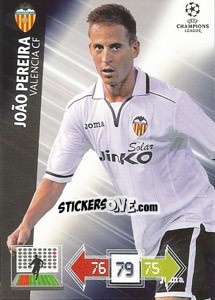 Sticker João Pereira - UEFA Champions League 2012-2013. Adrenalyn XL - Panini