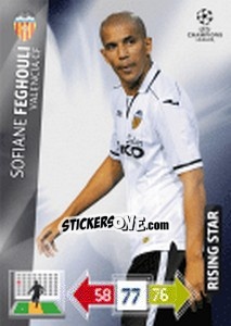 Sticker Sofiane Feghouli - UEFA Champions League 2012-2013. Adrenalyn XL n. 260 - Panini