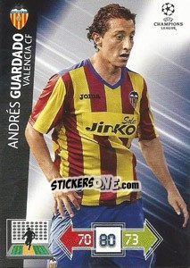 Figurina Andrés Guardado - UEFA Champions League 2012-2013. Adrenalyn XL - Panini