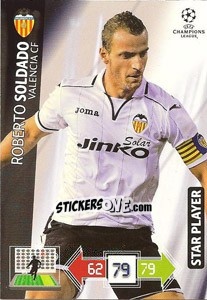 Figurina Roberto Soldado - UEFA Champions League 2012-2013. Adrenalyn XL n. 264 - Panini