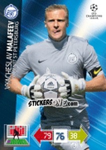 Sticker Vyacheslav Malafeev - UEFA Champions League 2012-2013. Adrenalyn XL n. 265 - Panini