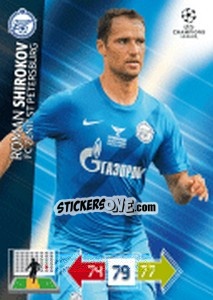 Sticker Roman Shirokov - UEFA Champions League 2012-2013. Adrenalyn XL n. 269 - Panini
