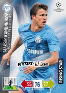 Figurina Maksim Kanunnikov - UEFA Champions League 2012-2013. Adrenalyn XL - Panini