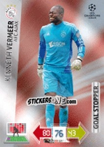 Sticker Kenneth Vermeer - UEFA Champions League 2012-2013. Adrenalyn XL n. 276 - Panini