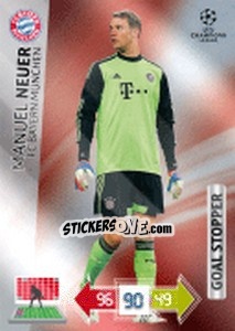 Cromo Manuel Neuer - UEFA Champions League 2012-2013. Adrenalyn XL - Panini