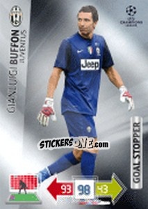 Figurina Gianluigi Buffon - UEFA Champions League 2012-2013. Adrenalyn XL - Panini